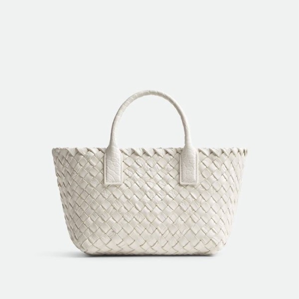 ❤보테가 베네타 여성 화이트 미니 카바트 백- Bottega Veneta Womens Mini Cabat Bag - bvb1488x