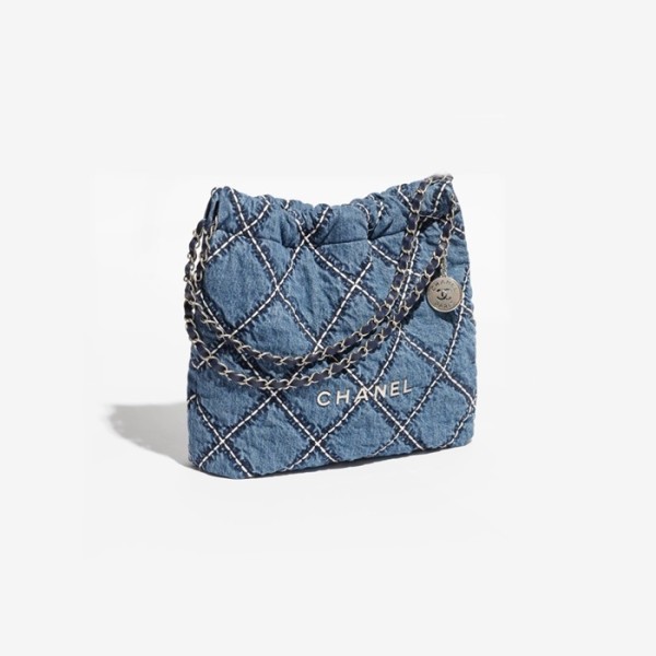 ❤샤넬 여성 24p 블루 22백 - Chanel Womens Blue 22 Bag - chb1516x