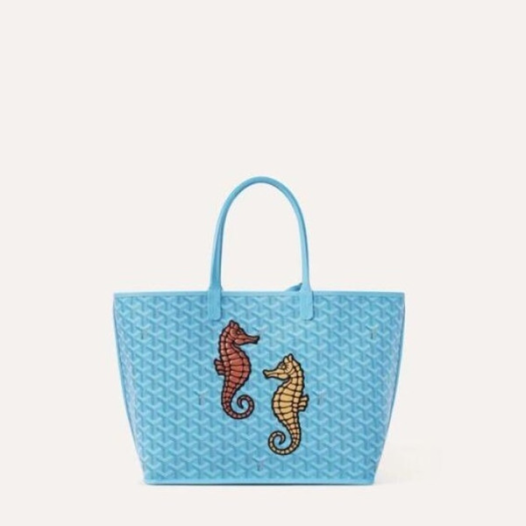 ❤고야드 남/녀 블루 앙주 PM 해마 엠브로더이드 - Goyard Unisex Anjou Bag PM - gob1523x