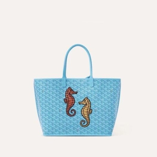 ❤고야드 남/녀 블루 앙주 PM 해마 엠브로더이드 - Goyard Unisex Anjou Bag PM - gob1523x