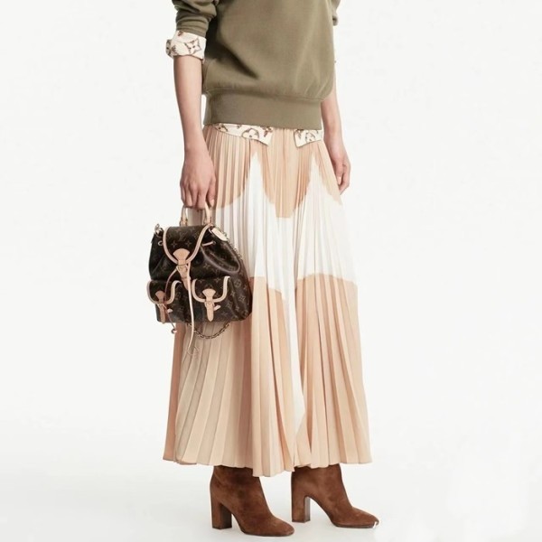 ❤루이비통 여성 베이지 롱 스커트 - Louis vuitton Womens Beige Long Skirts - lvc376x