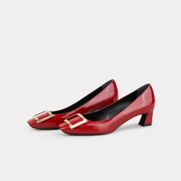 ❤로저비비에 여성 레드 구두 - Roger Vivier Womens Red Pumps - vis575x