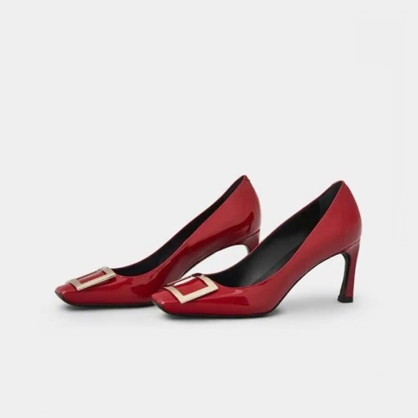 ❤로저비비에 여성 레드 구두 - Roger Vivier Womens Red Pumps - vis576x