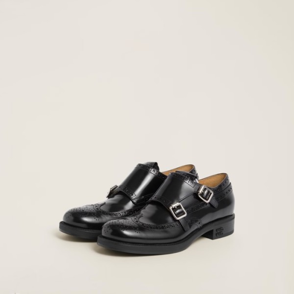 ❤미우미우 여성 블랙 로퍼 - Miumiu Womens Black Loafer - mis579x