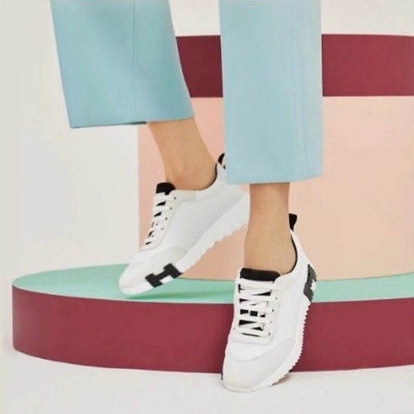 ❤에르메스 여성 엔볼 화이트 바운싱 - Hermes Womens White Sneakers - hes581x
