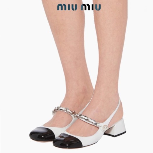 ❤미우미우 여성 화이트 메리제인 - Miumiu Womens White Shoes - mis597x