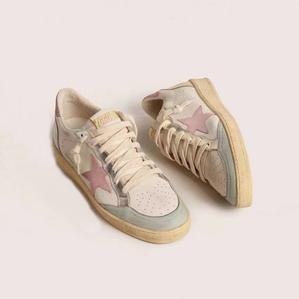 ❤골든구스 여성 핑크 스타 스니커즈 - Golden Goose Womens Ballstar Sneakers - gos610x