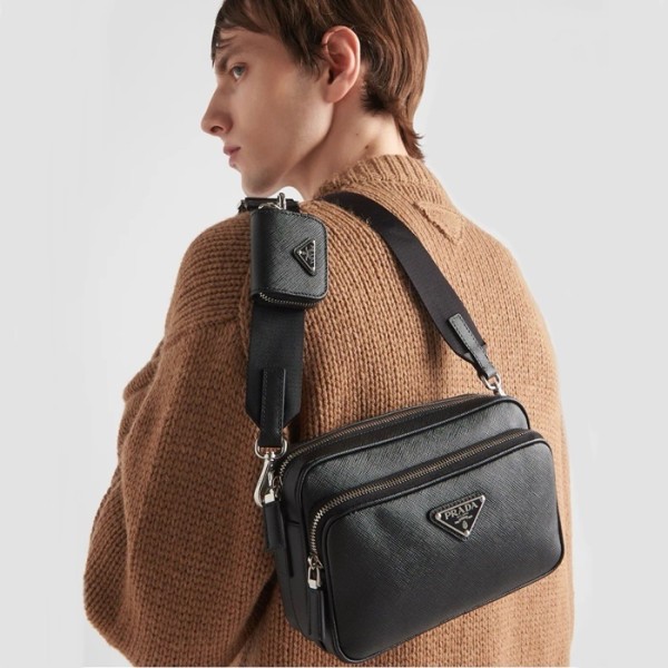 ❤프라다 남성 블랙 메신저 백 2VH170 - Prada Mens Black Cross Bag - prb1629x