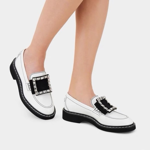 ❤로저비비에 여성 화이트 로퍼 - Roger Vivier Womens White Loafer - vis635x