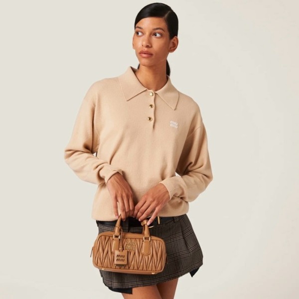 ❤미우미우 여성 아이보리 폴로 니트 - Miumiu Womens Ivory Knits - mic497x