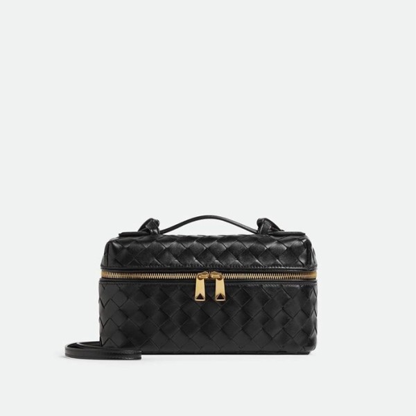 ❤보테가베네타 여성 블랙 베니티 케이스 - Bottega Veneta Womens Vanity Case - bvb1625x