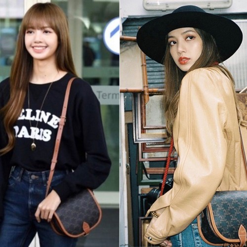 ❤셀린느 여성 미디엄 폴코백 트리옹프 리사착용컷 - Celine Womens Medium Folco Bag Triomphe