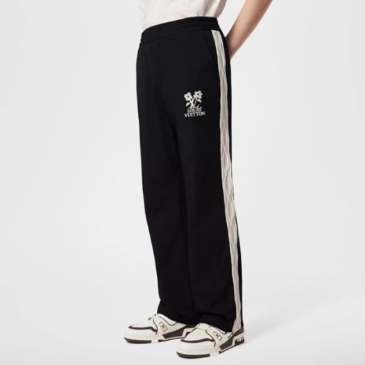 ❤루이비통 남성 블랙 트레이닝 팬츠 - Louis vuitton Mens Black Pants - lvc506x