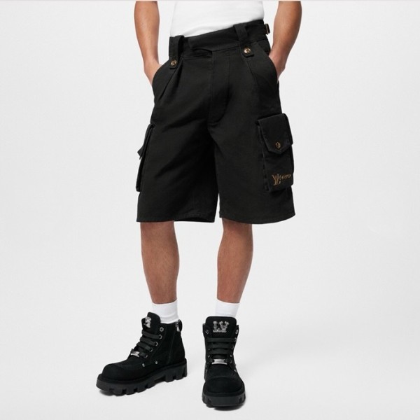 ❤루이비통 남성 블랙 반바지 - Louis vuitton Mens Black Half-pants - lvc647x