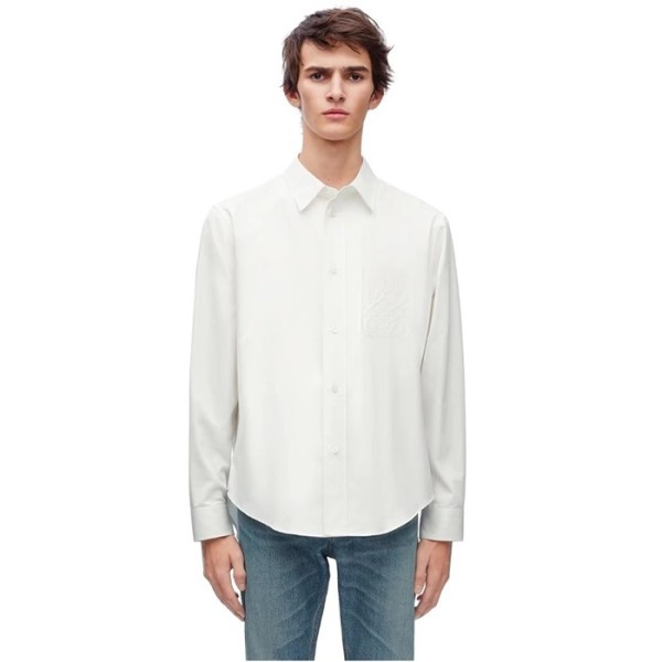 ❤로에베 남성 화이트 셔츠 - Loewe Mens White Shirts - loc336x