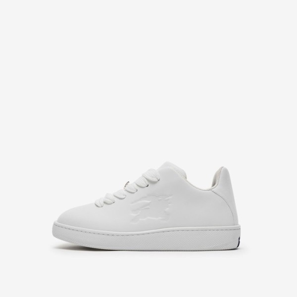 ❤버버리 남/녀 레더 박스 스니커즈 - Burberry Unisex White Sneakers - bus645x
