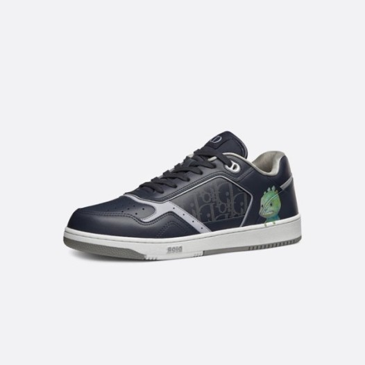 ❤디올 남/녀 블랙 로우탑 스니커즈 - Dior Unisex Black Sneakers - dis655x