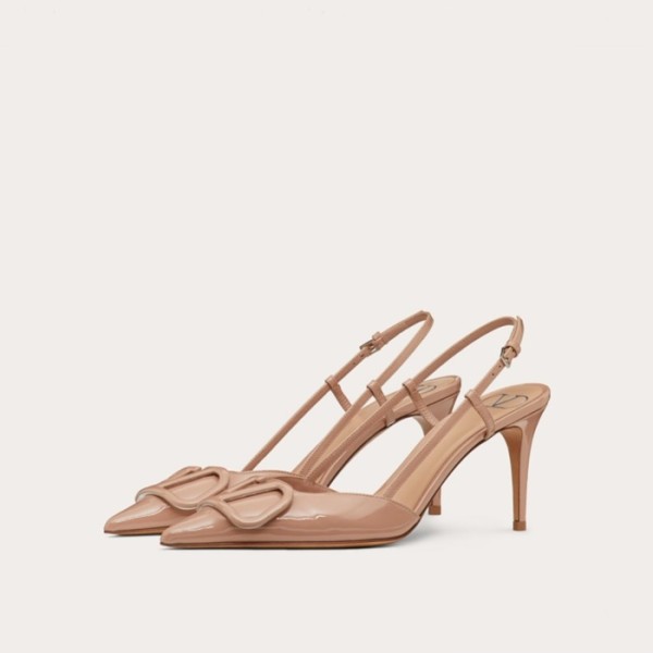 ❤발렌티노 여성 베이지 누드 슬링백 - Valentino Womens Beige Nude Slingback - vas661x