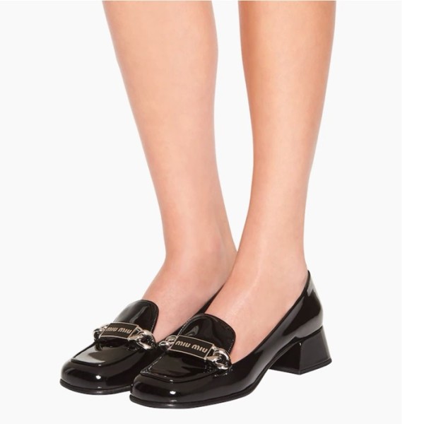 ❤미우미우 여성 블랙 메리제인 - Miumiu Womens Black Shoes - mis663x