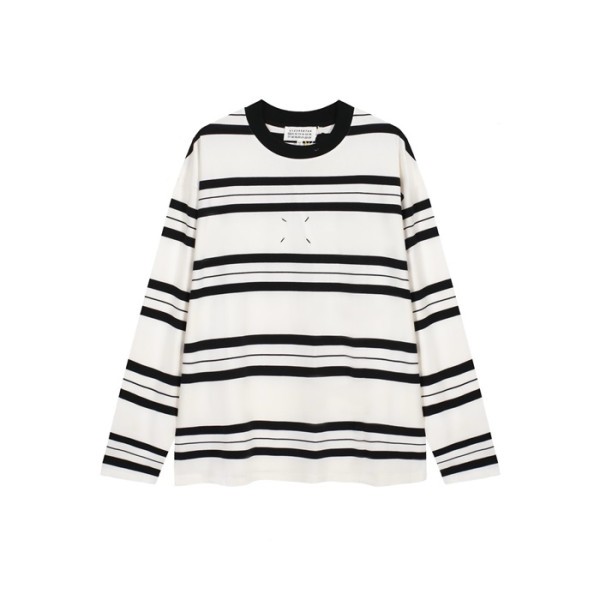 ❤메종 마르지엘라 남성 화이트 긴팔티 - Maison Margiela Mens White Tshirts - mac781x