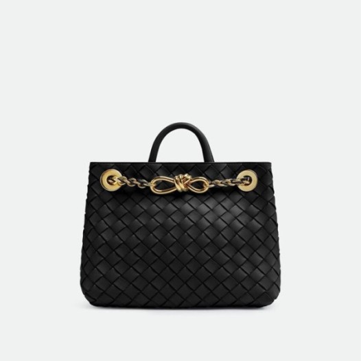 ❤보테가베네타 여성 블랙 미디엄 안디아모 - Bottega Veneta Womens Andiamo - bvb1947x