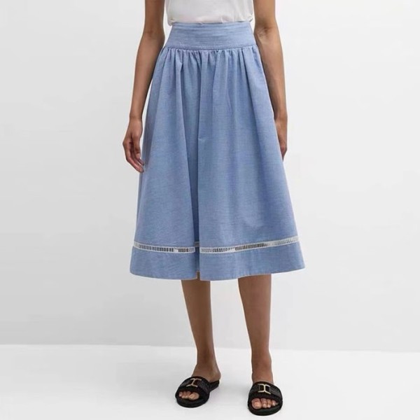 ❤끌로에 여성 블루 롱 스커트 - Chloe Womens Blue Long Skirts - clc02x