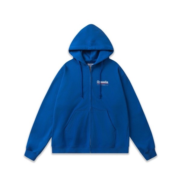 ❤베트멍 남성 블루 후드티 - Vetements Mens Blue Hoodie - vec811x