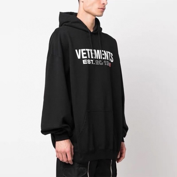 ❤베트멍 남/녀 블랙 후드티 - Vetements Unisex Black Hoodie - vec816x