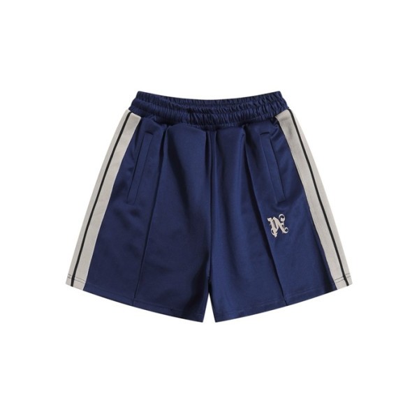 ❤팜 엔젤스 남성 네이비 반바지 - Palm Angels Mens Navy Half-pants - pac835x