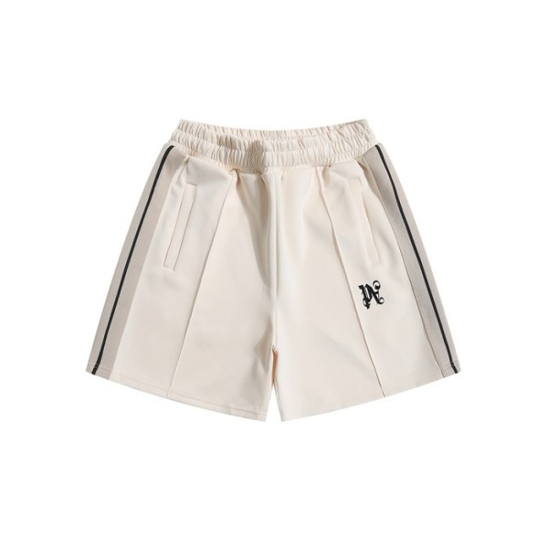 ❤팜 엔젤스 남성 아이보리 반바지 - Palm Angels Mens Ivory Half-pants - pac836x