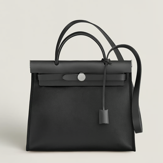 매장판 에르메스 여성 에르백 Zip 31 백 Noir Écru - Hermes Womens Herbag Zip 31 Bag