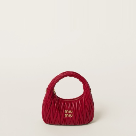 ❤미우미우 여성 완더 마테라쎄 호보 백 - Miumiu Womens Wander Matelasse Hobo Bag - mib1977x
