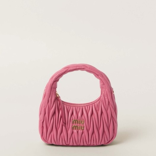 ★미우미우 여성 완더 마테라쎄 호보 백 스몰 - Miumiu Womens Wander Matelasse Hobo Bag