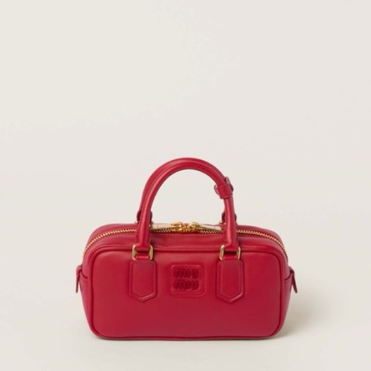 ★미우미우 여성 레드 아르카디 백 레귤러 - Miumiu Womens Arcadie Bag