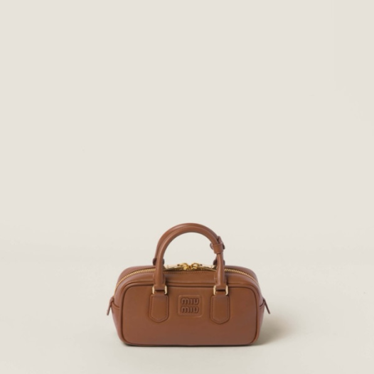❤미우미우 여성 카라멜 아르카디 볼링백 - Miumiu Womens Arcadie Bag - mib1981x