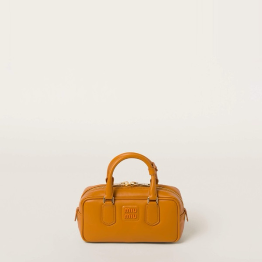 ❤미우미우 여성 오렌지 아르카디 볼링백 - Miumiu Womens Arcadie Bag - mib1982x