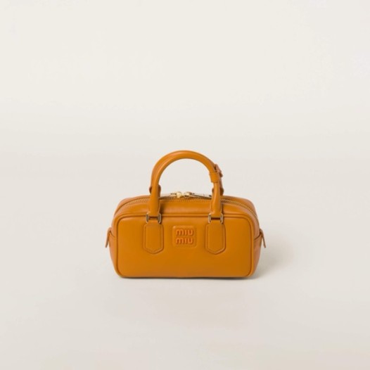 ❤미우미우 여성 오렌지 아르카디 볼링백 - Miumiu Womens Arcadie Bag - mib1982x