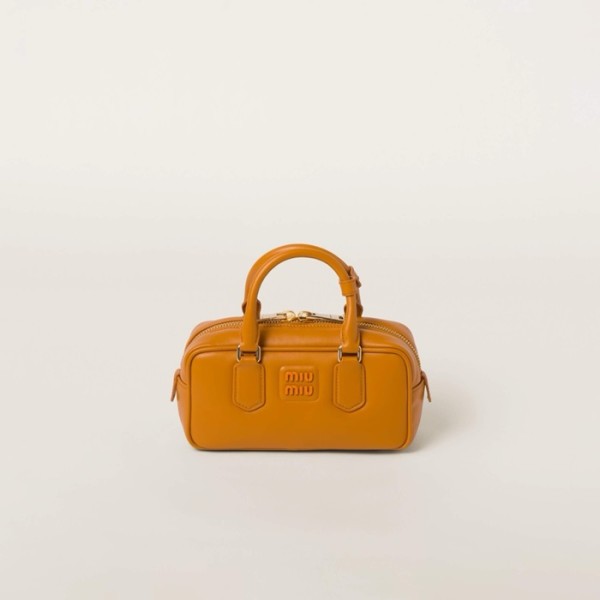 ❤미우미우 여성 오렌지 아르카디 볼링백 - Miumiu Womens Arcadie Bag - mib1982x