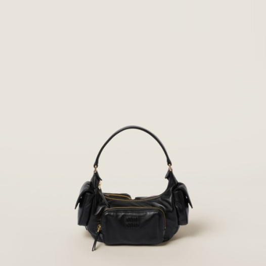 ❤미우미우 여성 블랙 호보 백 - Miumiu Womens Hobo Bag - mib1985x