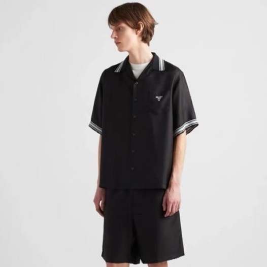 ❤프라다 남성 블랙 반팔 셔츠  - Prada Mens Black Shirts - prc875x