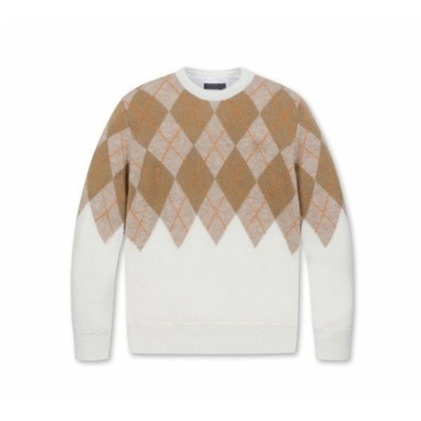 ❤[G/FORE] 지포어 남성 아가일 패턴 윈드프루프 스웨터 - gol11x