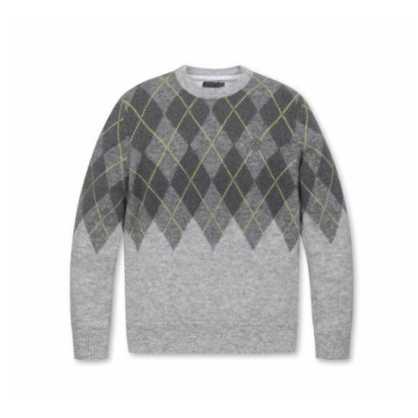 ❤[G/FORE] 지포어 남성 아가일 패턴 윈드프루프 스웨터 - gol12x