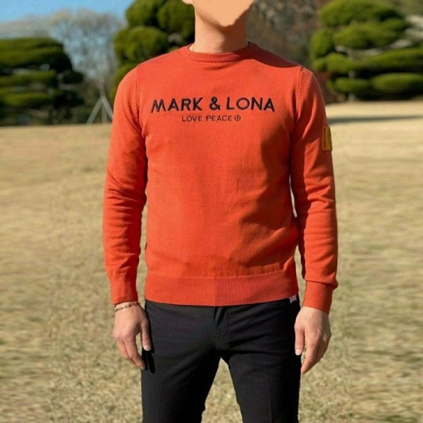 ❤[MARK & RONA] 마크앤로나 남성 와펜 라운드 스웨터 - gol70x