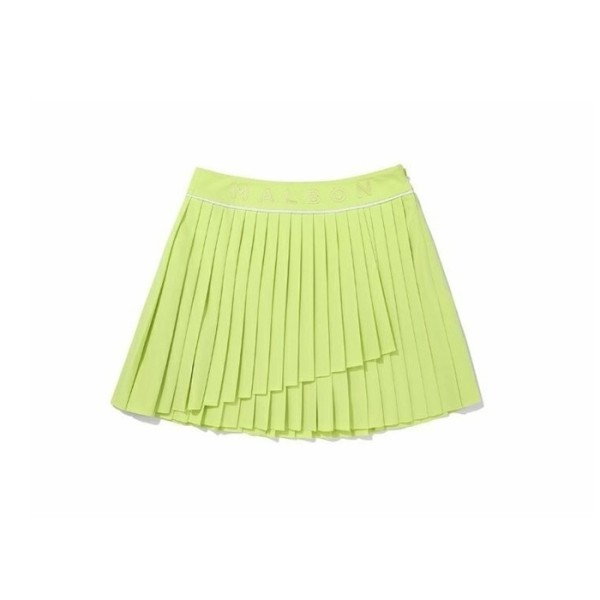 ❤[MALBON] 말본 여성 Double 플리츠 스커트 - gol81x