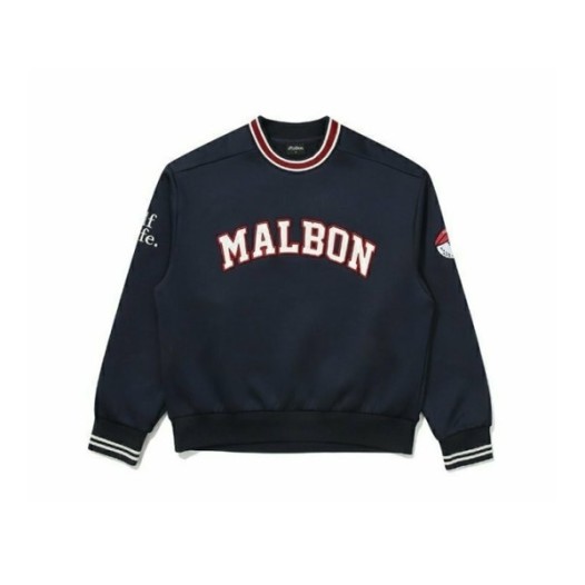 ❤[MALBON] 말본 남성 Victory 라운드 크루넥 티셔츠 - gol112x
