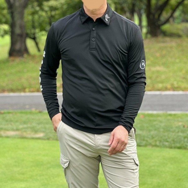 ❤[MALBON] 말본 남성 하이브리드 폴로 티셔츠 - gol124x
