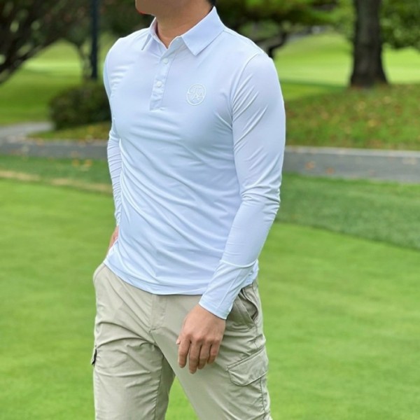 ❤[UTAA] 유타 남성 픽셀 언발 로고 롱슬리브 티셔츠 - gol125x