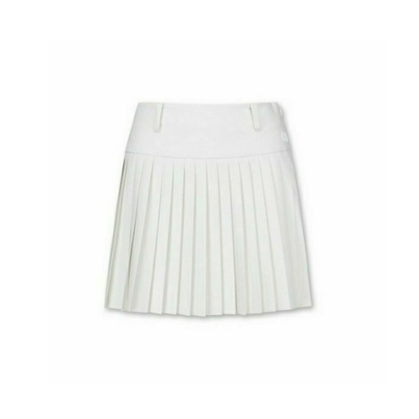 ❤[G/FORE] 지포어 여성 비건 레더 플리츠 스커트 - gol133x