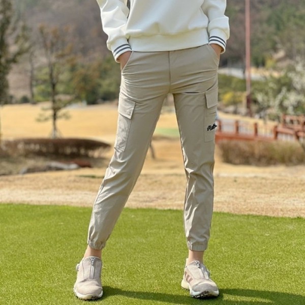 ❤[MALBON] 말본 여성 치노 조거 하이 웨이스트 팬츠 - gol145x