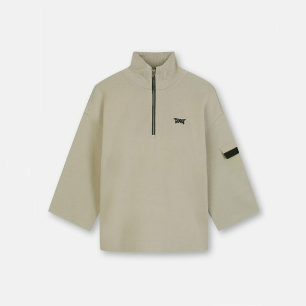 ❤PXG 여성 풀오버 1/2 슬리브 스웨터 - gol195x